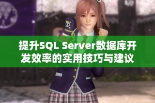 提升SQL Server数据库开发效率的实用技巧与建议