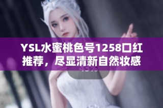 YSL水蜜桃色号1258口红推荐，尽显清新自然妆感