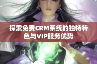 探索免费CRM系统的独特特色与VIP服务优势