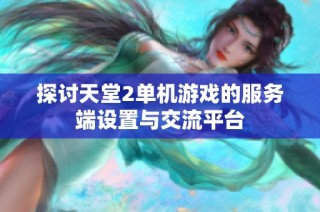 探讨天堂2单机游戏的服务端设置与交流平台