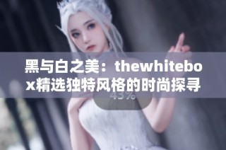 黑与白之美：thewhitebox精选独特风格的时尚探寻