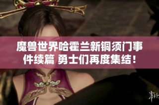 魔兽世界哈霍兰新铜须门事件续篇 勇士们再度集结！