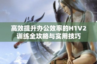 高效提升办公效率的H1V2训练全攻略与实用技巧