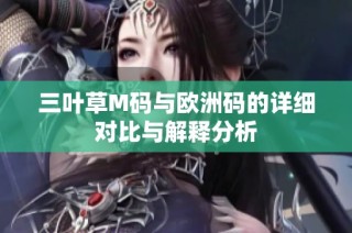 三叶草M码与欧洲码的详细对比与解释分析