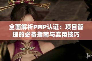 全面解析PMP认证：项目管理的必备指南与实用技巧