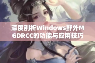 深度剖析Windows野外MGDRCC的功能与应用技巧