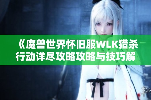 《魔兽世界怀旧服WLK猎杀行动详尽攻略攻略与技巧解析》