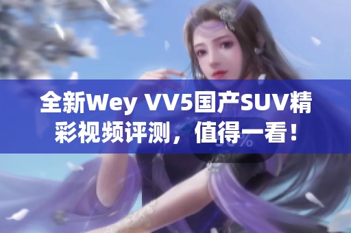 全新Wey VV5国产SUV精彩视频评测，值得一看！