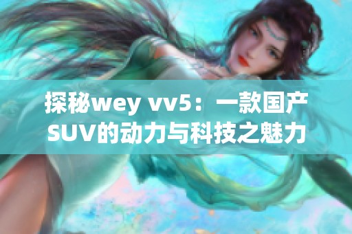 探秘wey vv5：一款国产SUV的动力与科技之魅力