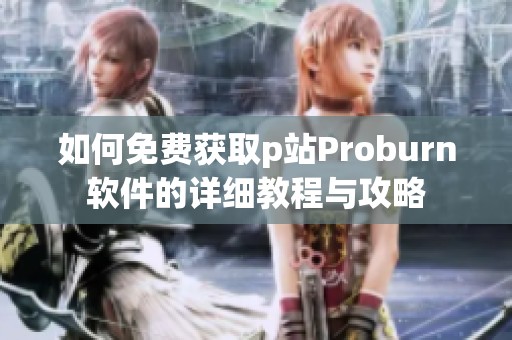 如何免费获取p站Proburn软件的详细教程与攻略