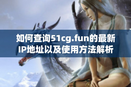 如何查询51cg.fun的最新IP地址以及使用方法解析